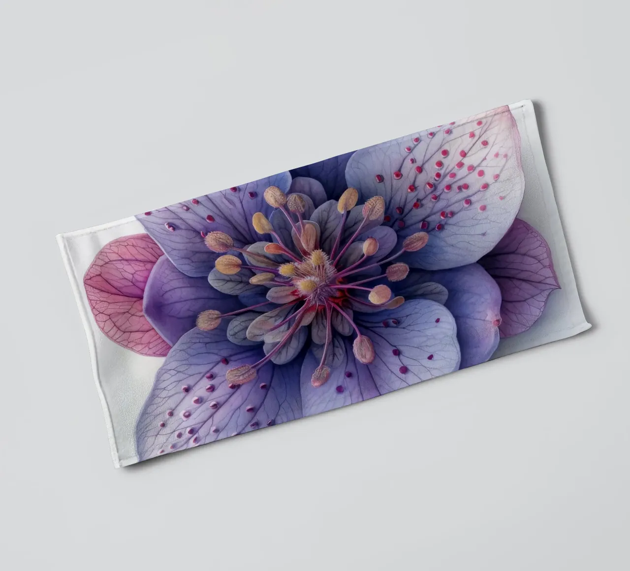 Foamflower 1 towel by Bold Blooms