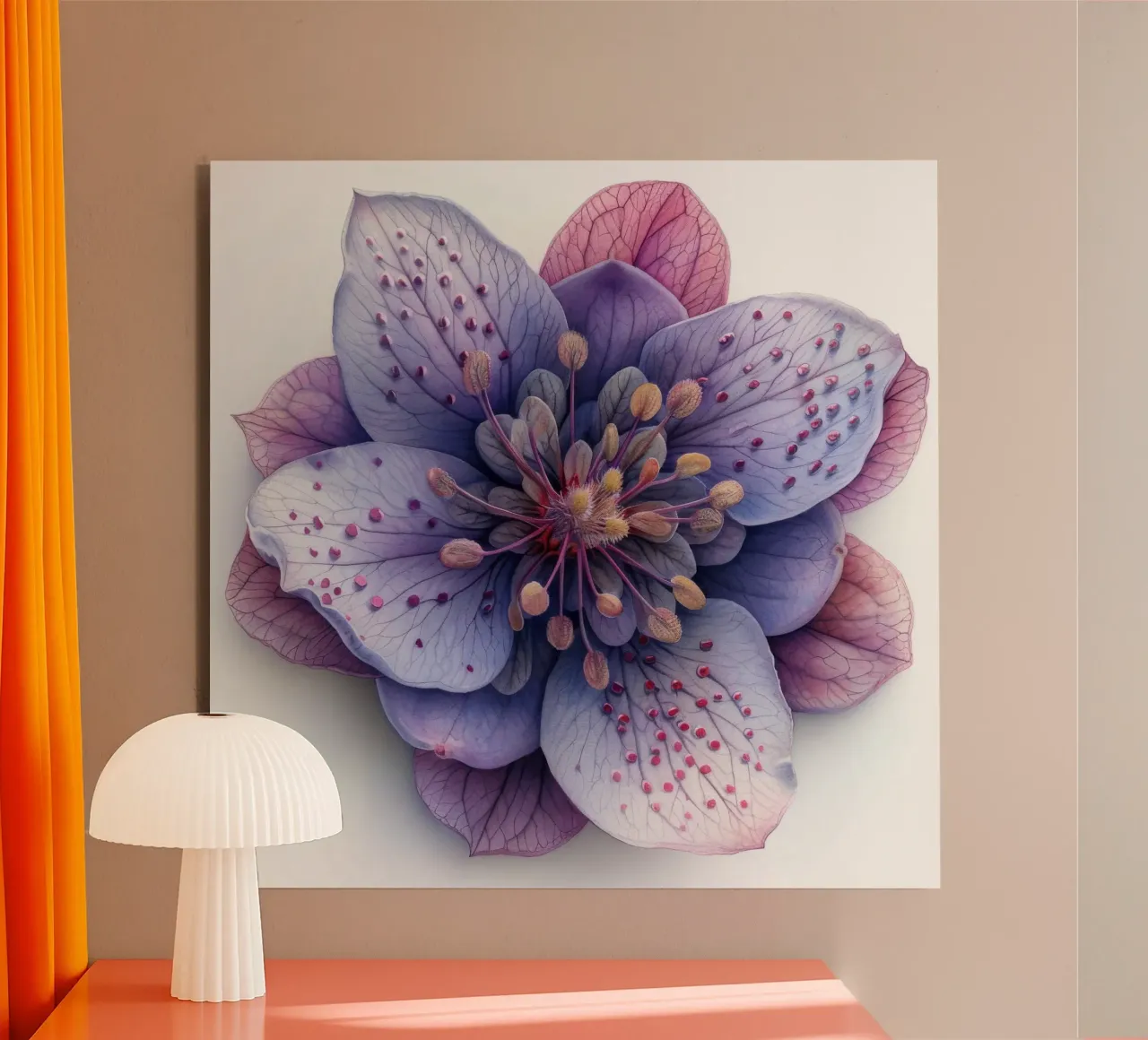 Fiore di schiuma 1 alluminio dibond da Bold Blooms