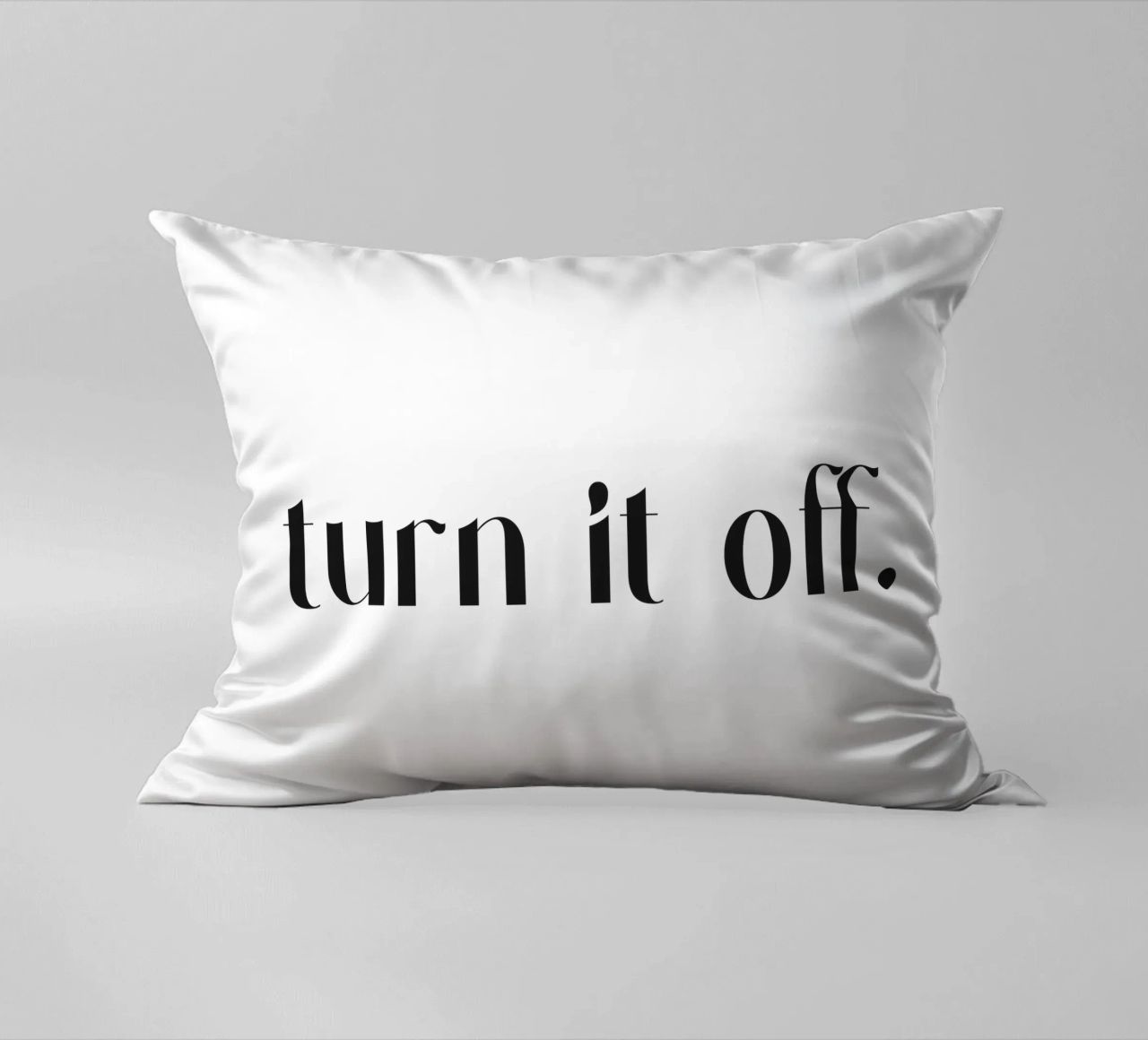 Turn It Off cuscino da treechild