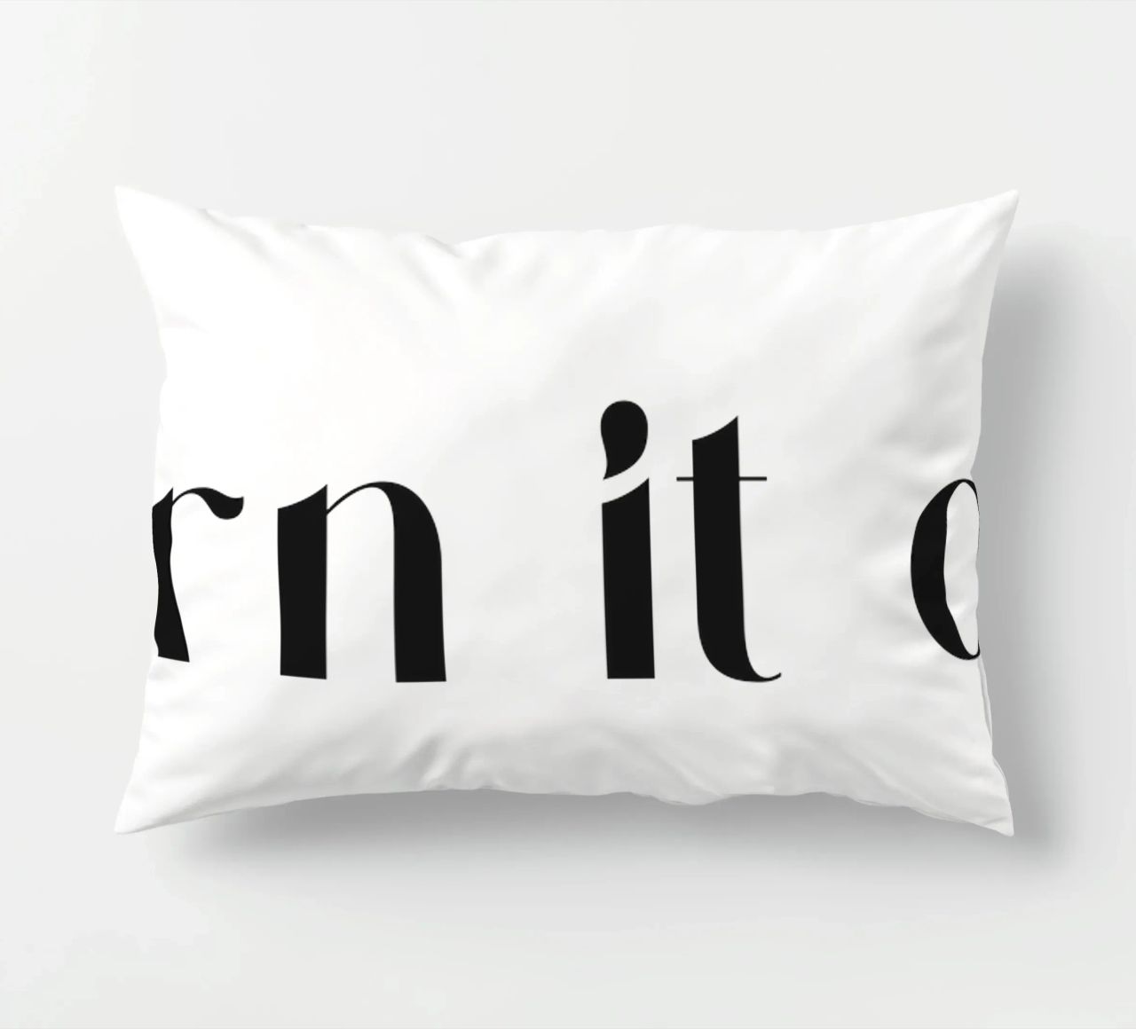 Turn It Off cuscino da treechild