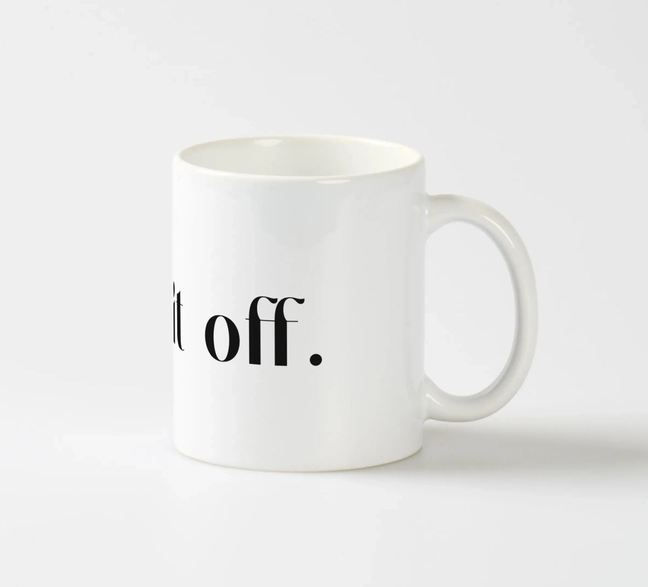 Turn It Off tazza in ceramica da treechild