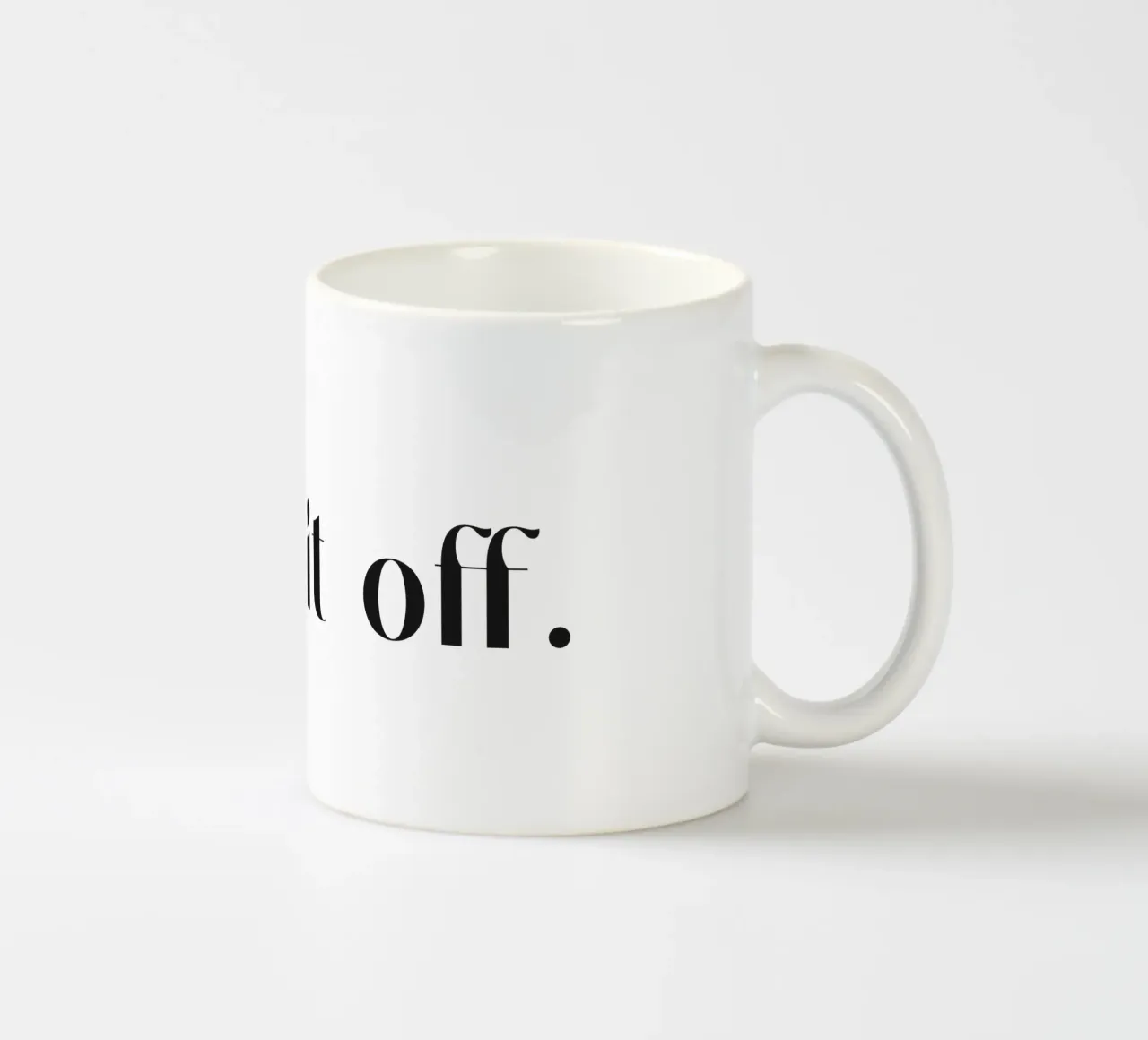 Turn It Off ceramic mug by treechild