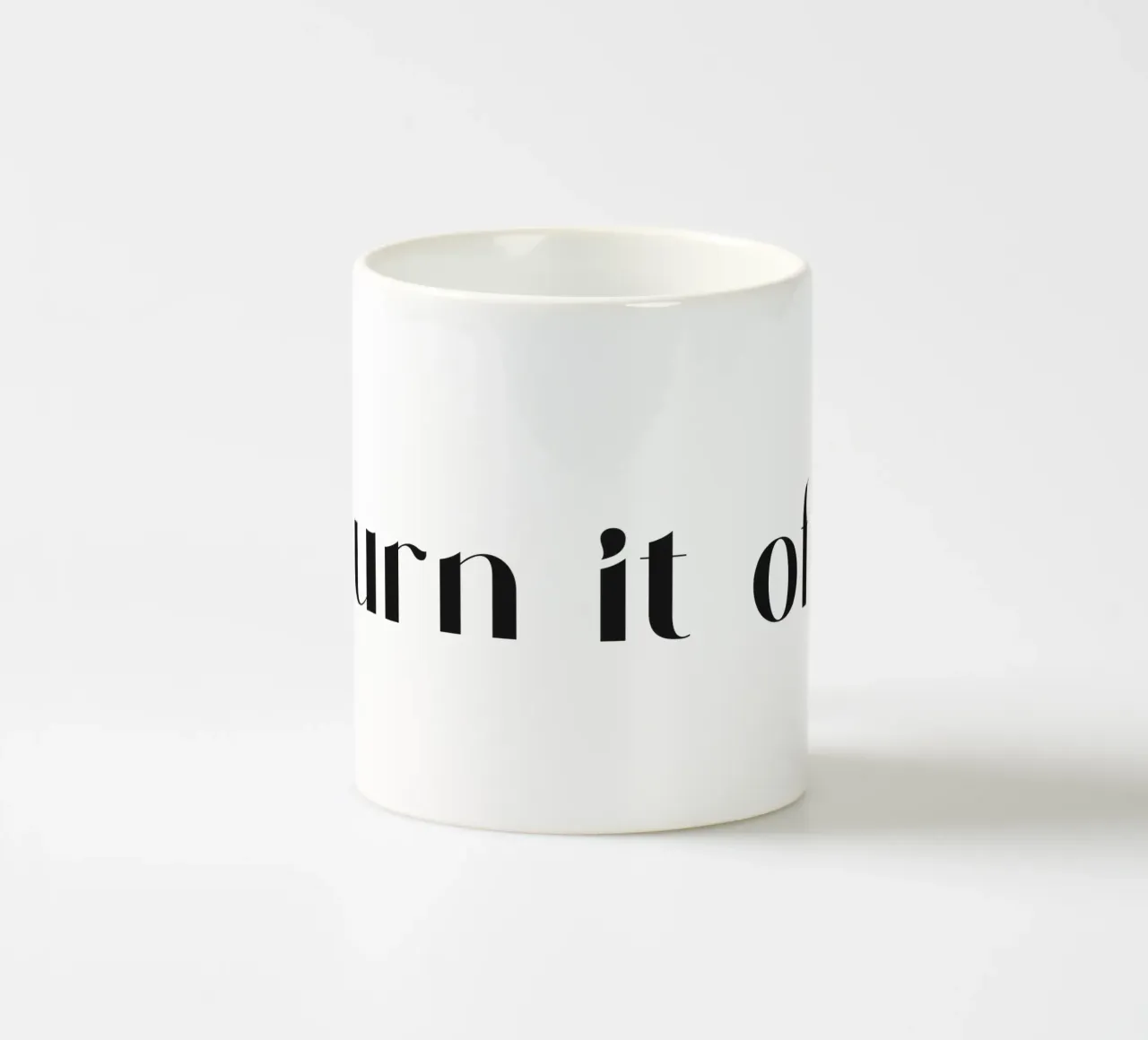 Turn It Off ceramic mug by treechild