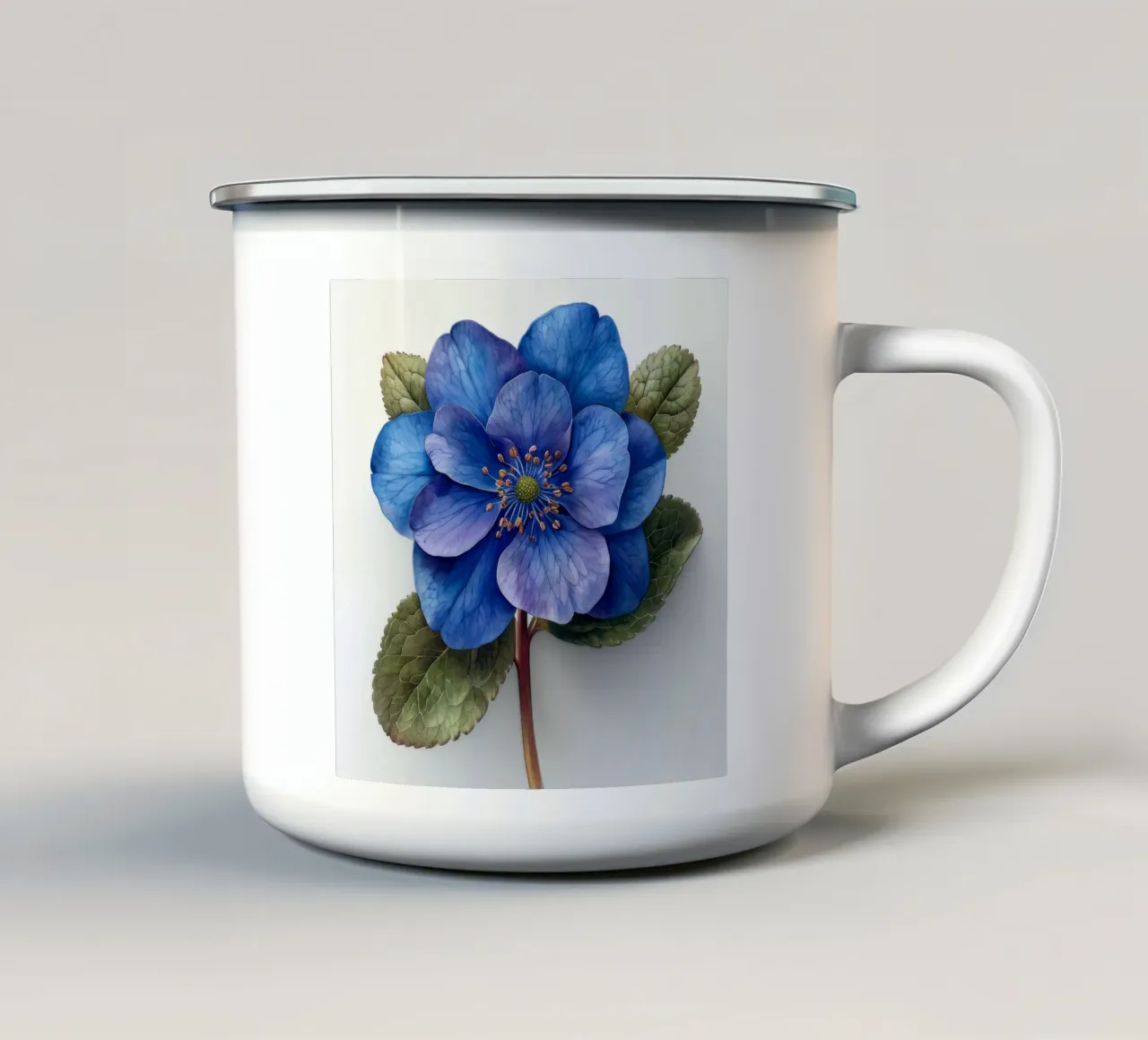 Fiore Forget Me Not 2 tazza in smalto da Bold Blooms