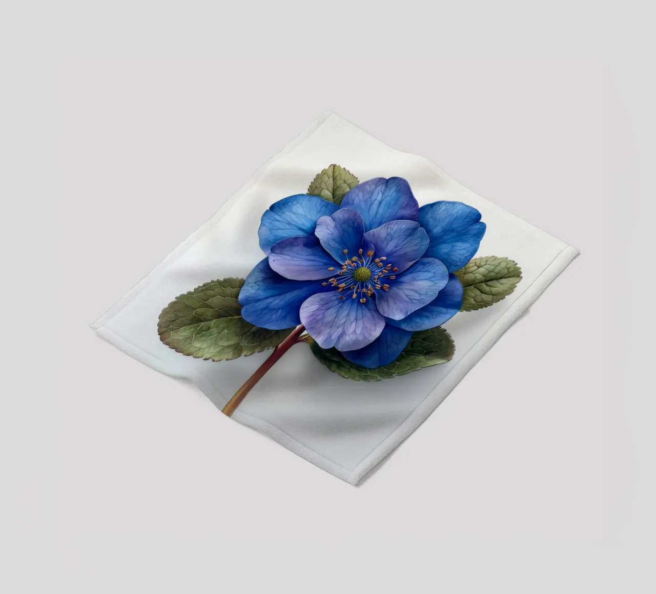 Fiore Forget Me Not 2 coperta in pile da Bold Blooms