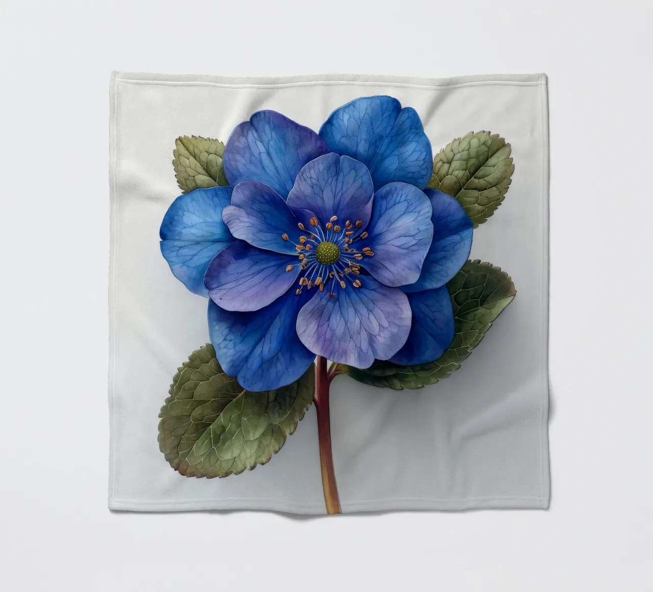 Fiore Forget Me Not 2 coperta in pile da Bold Blooms