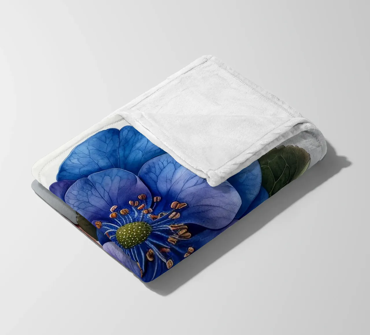 Fiore Forget Me Not 2 coperta in pile da Bold Blooms