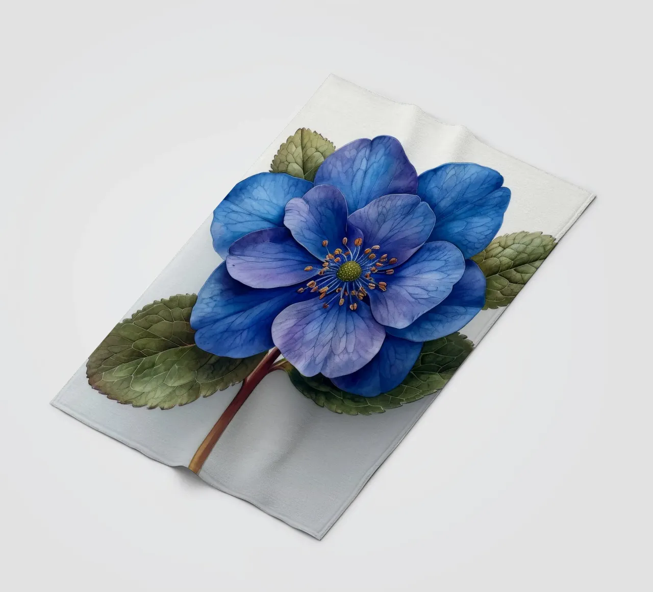 Fiore Forget Me Not 2 coperta in pile da Bold Blooms