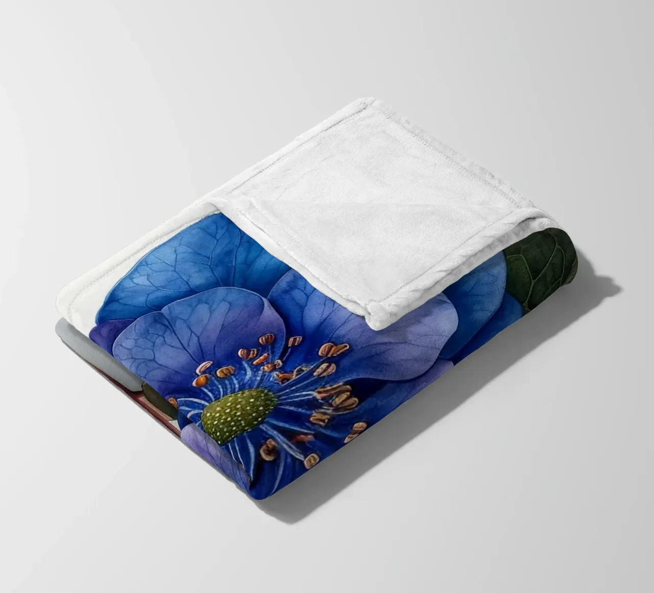 Fiore Forget Me Not 2 coperta in pile da Bold Blooms