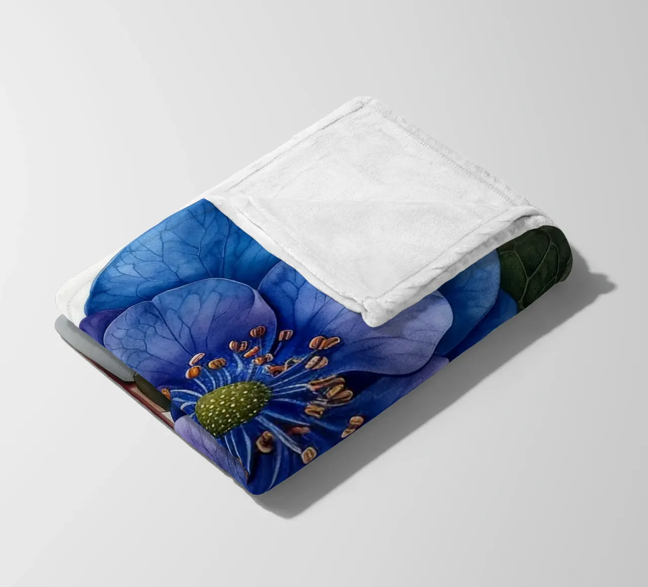 Fiore Forget Me Not 2 coperta in pile da Bold Blooms