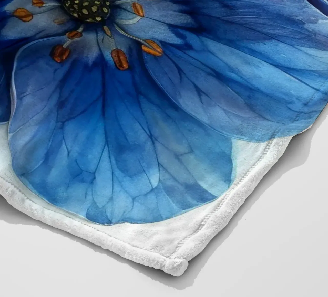 Fiore Forget Me Not 3 coperta in pile da Bold Blooms