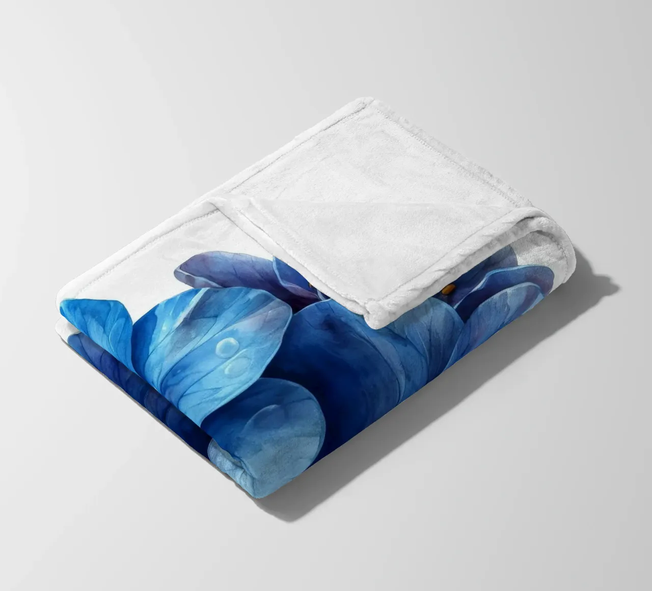 Fiore Forget Me Not 3 coperta in pile da Bold Blooms