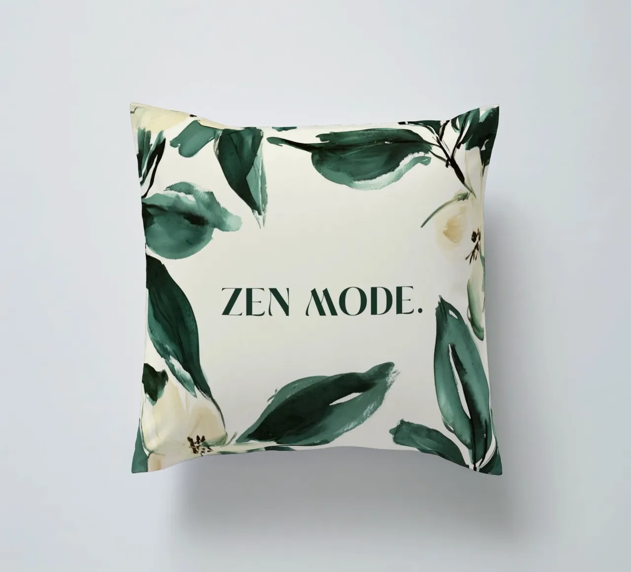 Zen Mode (Floral) cuscino da treechild