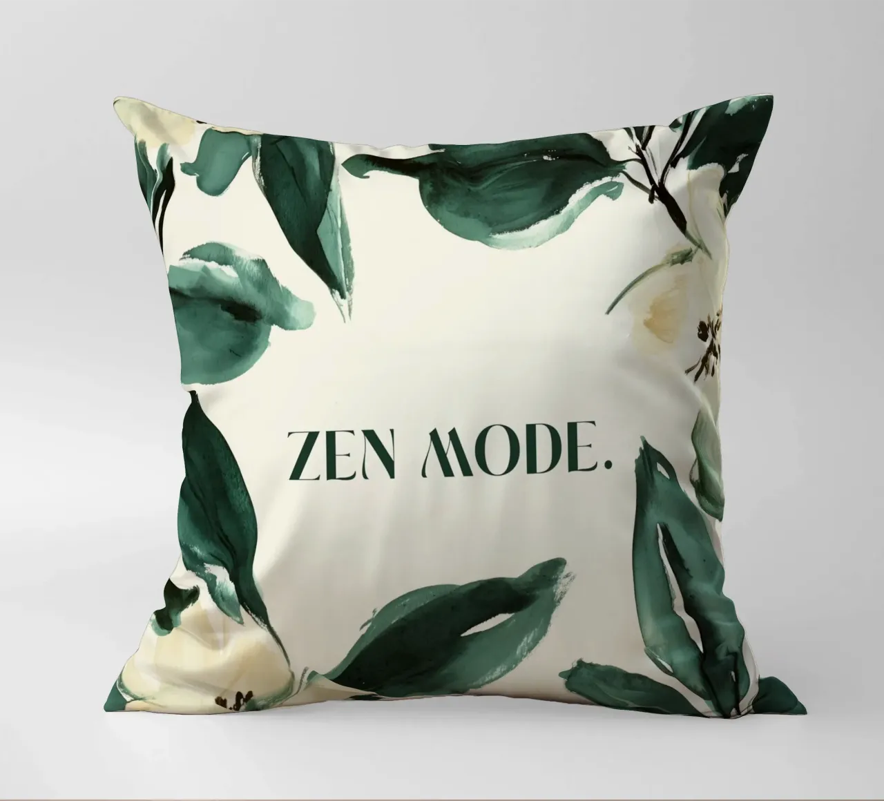 Zen Mode (Floral) cuscino da treechild