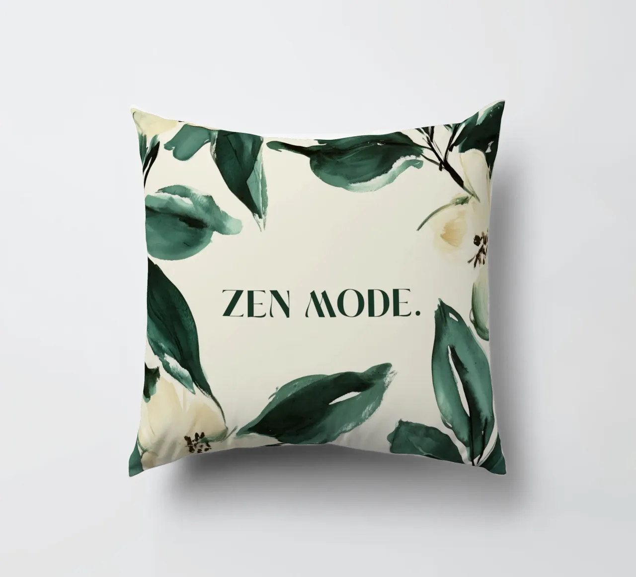 Zen Mode (Floral) cuscino da treechild