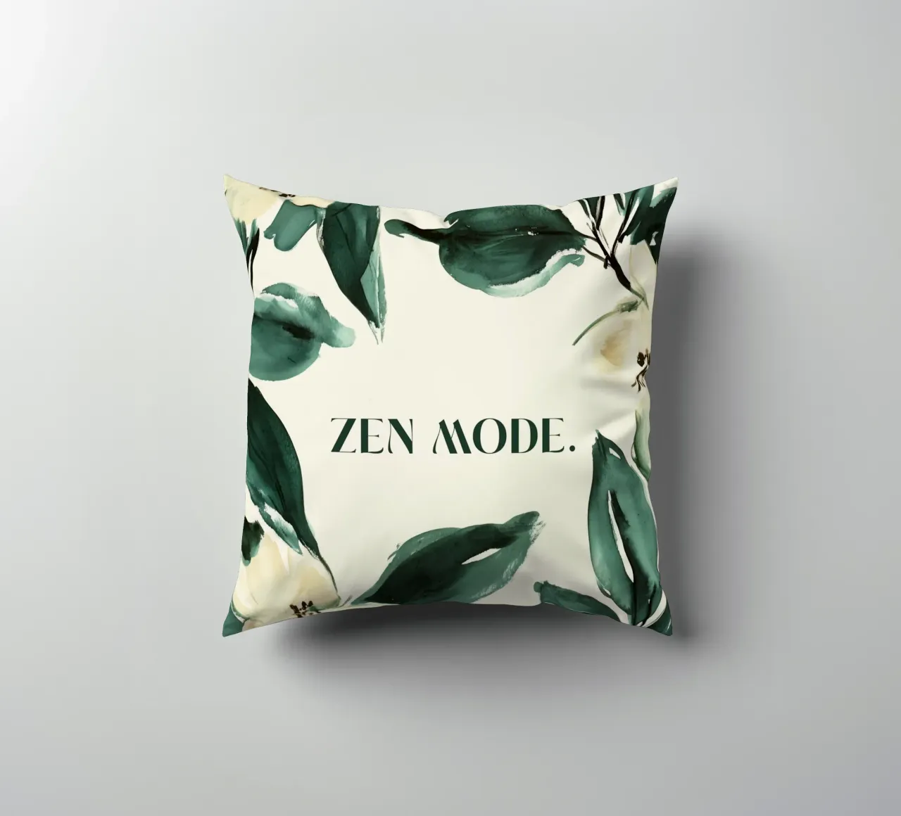 Zen Mode (Floral) cuscino da treechild