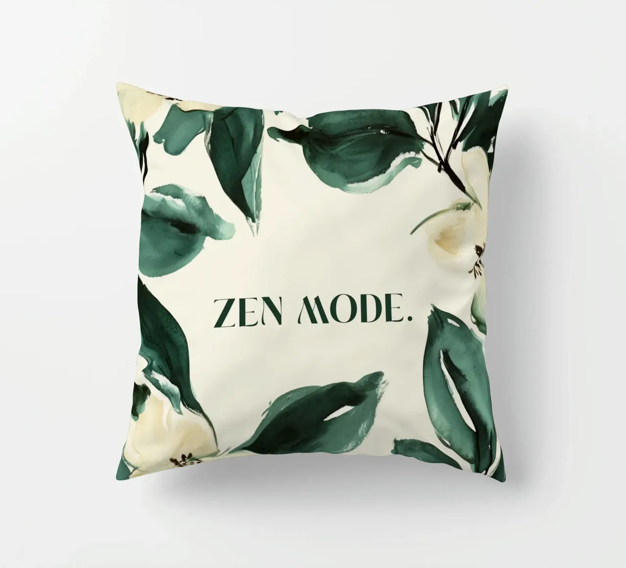 Zen Mode (Floral) cuscino da treechild
