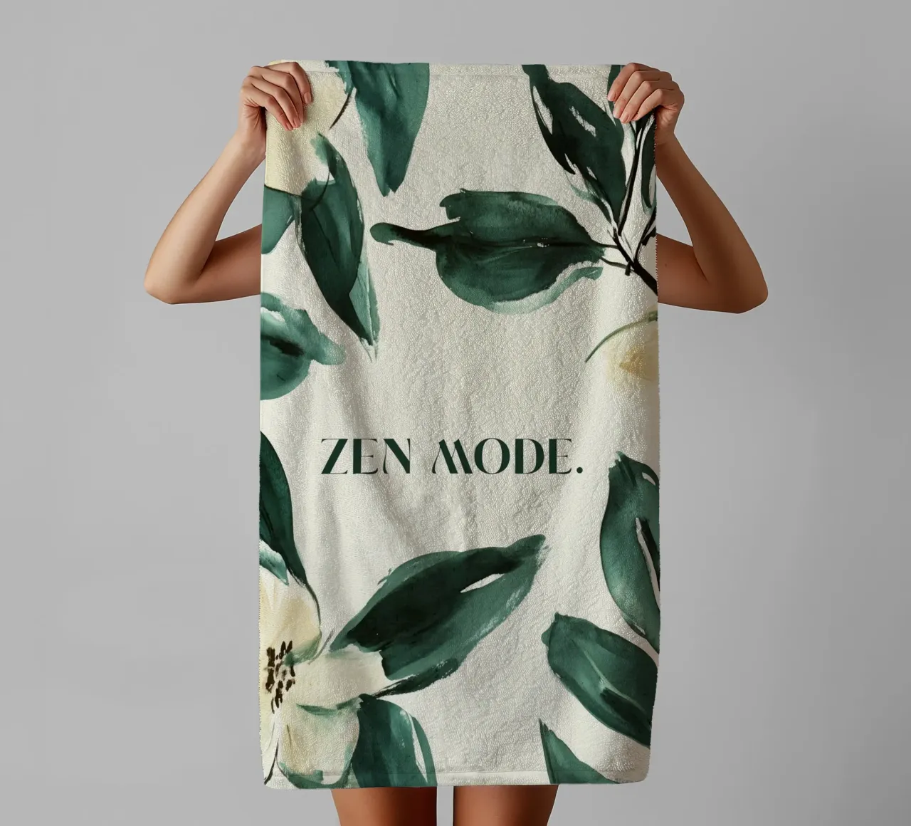 Zen Mode (Floral) asciugamano da bagno da treechild