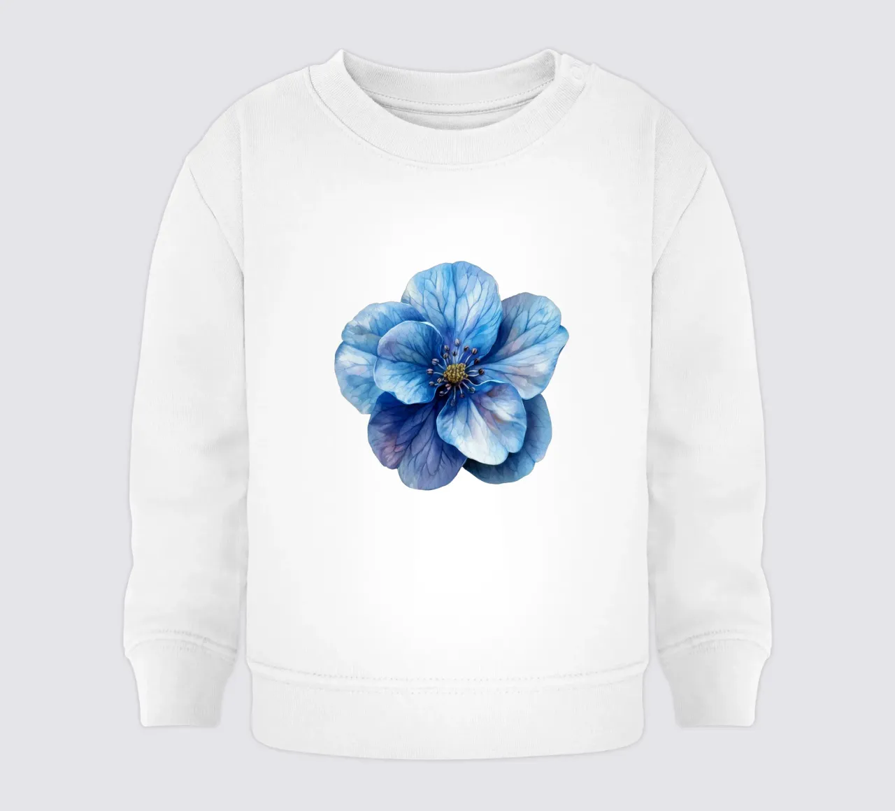 Fiore Forget Me Not 4 felpa neonato da Bold Blooms