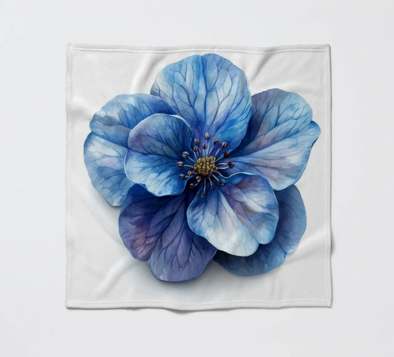 Fiore Forget Me Not 4 coperta in pile da Bold Blooms