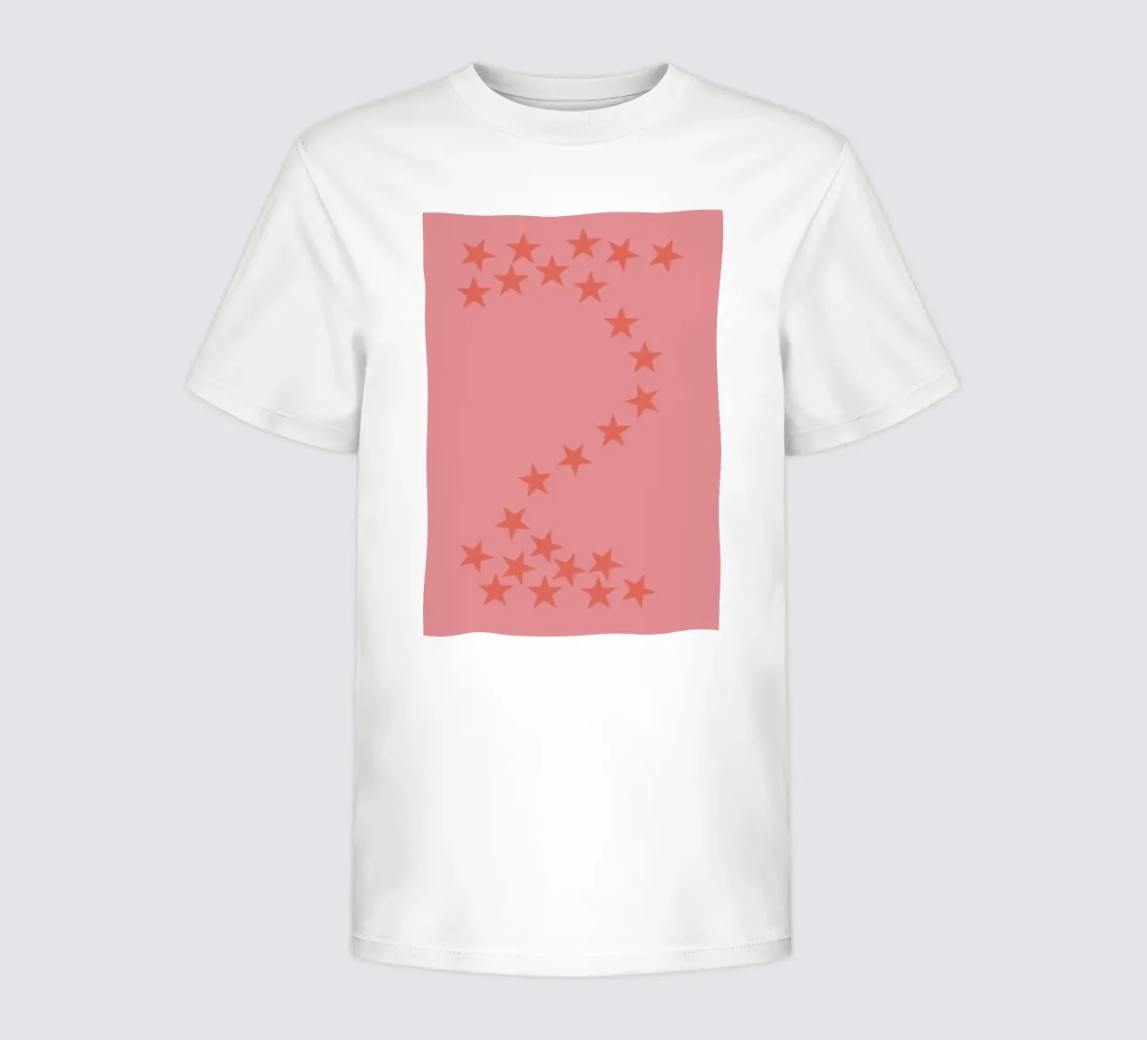 Falling pink stars kids t-shirt by Something for you