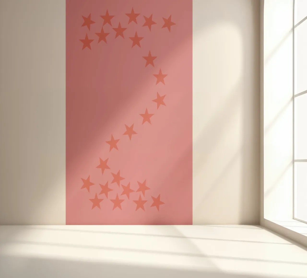 Falling pink stars photo wallpaper by Something for you