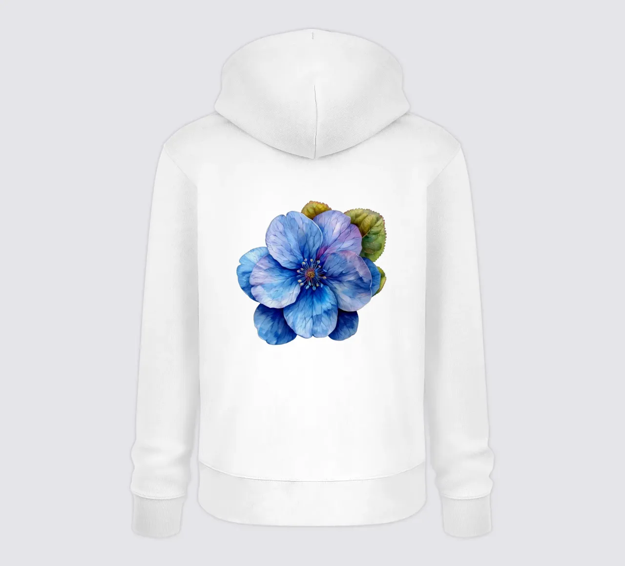 Fiore Forget Me Not 1 felpa con cappuccio da Bold Blooms