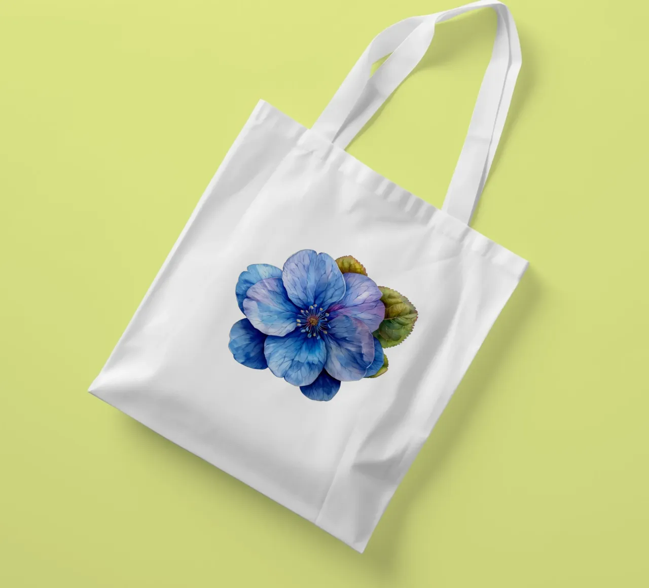 Fiore Forget Me Not 1 borsa in juta da Bold Blooms