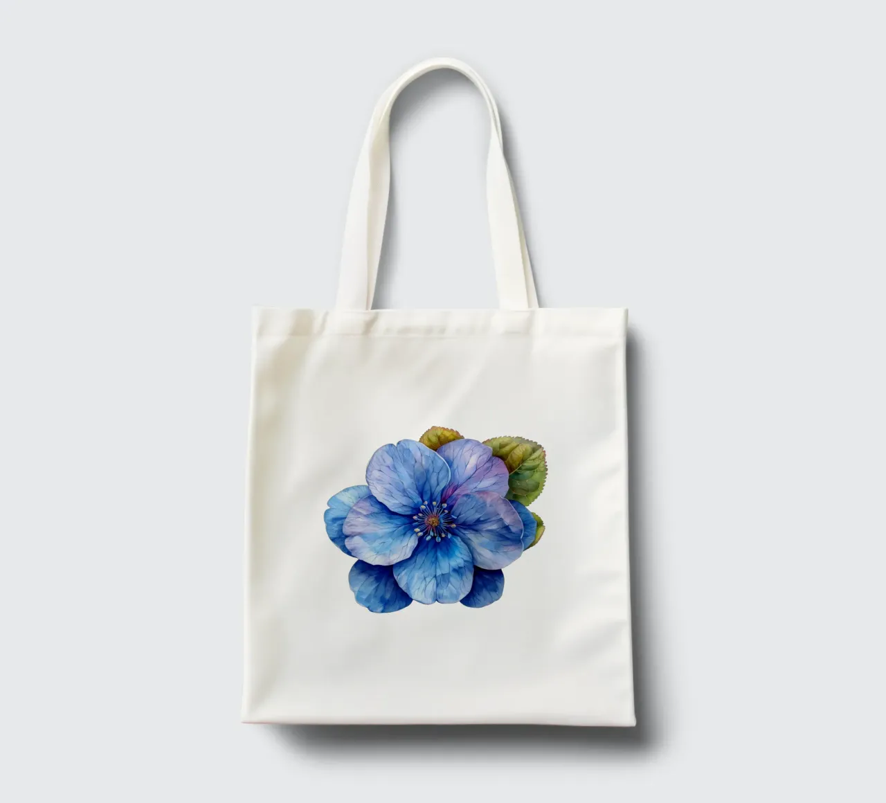 Fiore Forget Me Not 1 borsa in juta da Bold Blooms