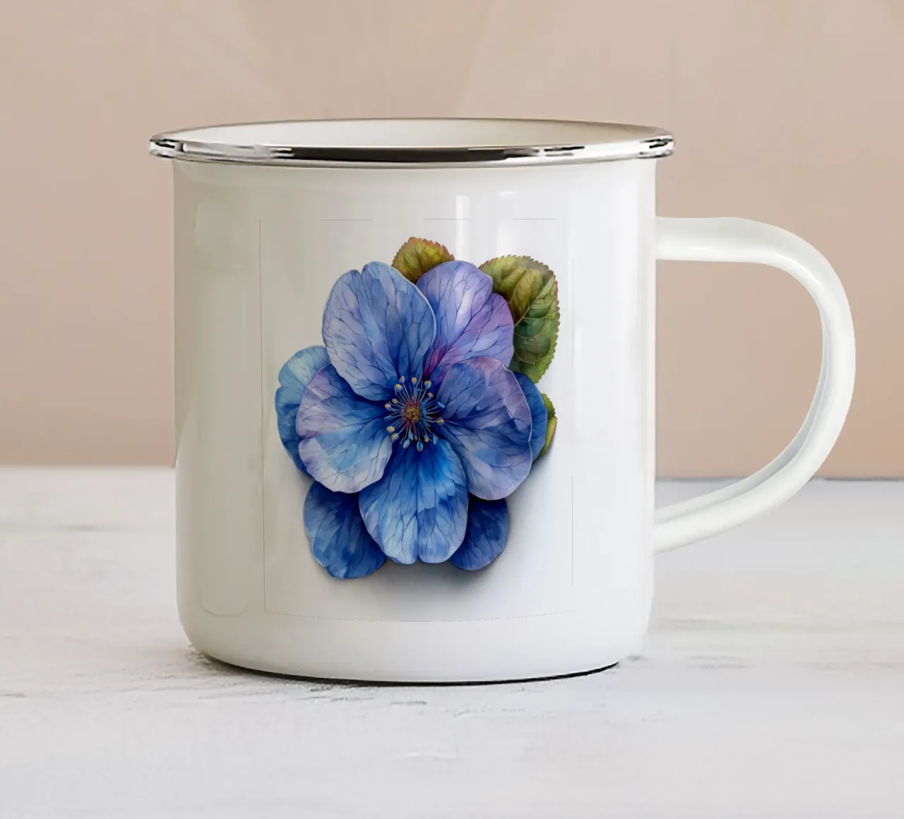 Fiore Forget Me Not 1 tazza in smalto da Bold Blooms