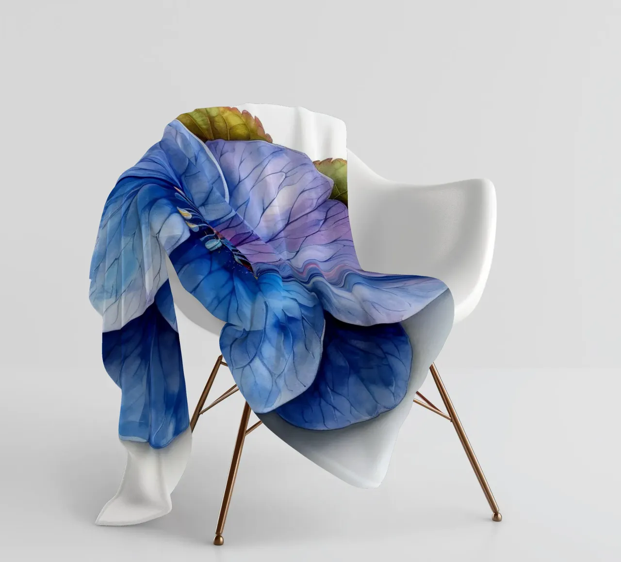 Fiore Forget Me Not 1 coperta in pile da Bold Blooms