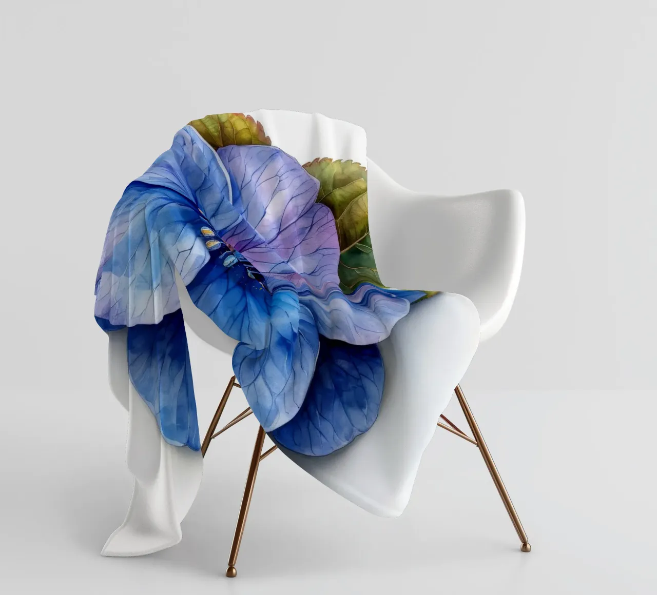 Fiore Forget Me Not 1 coperta in pile da Bold Blooms