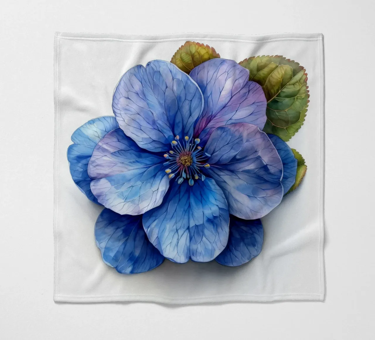 Fiore Forget Me Not 1 coperta in pile da Bold Blooms