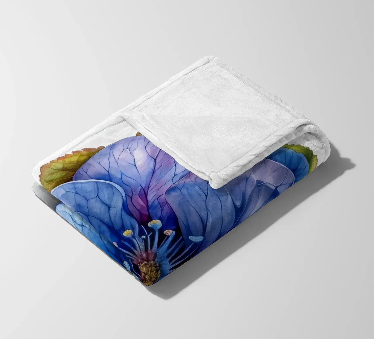 Fiore Forget Me Not 1 coperta in pile da Bold Blooms