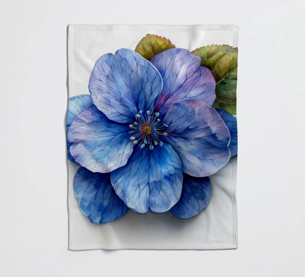 Fiore Forget Me Not 1 coperta in pile da Bold Blooms