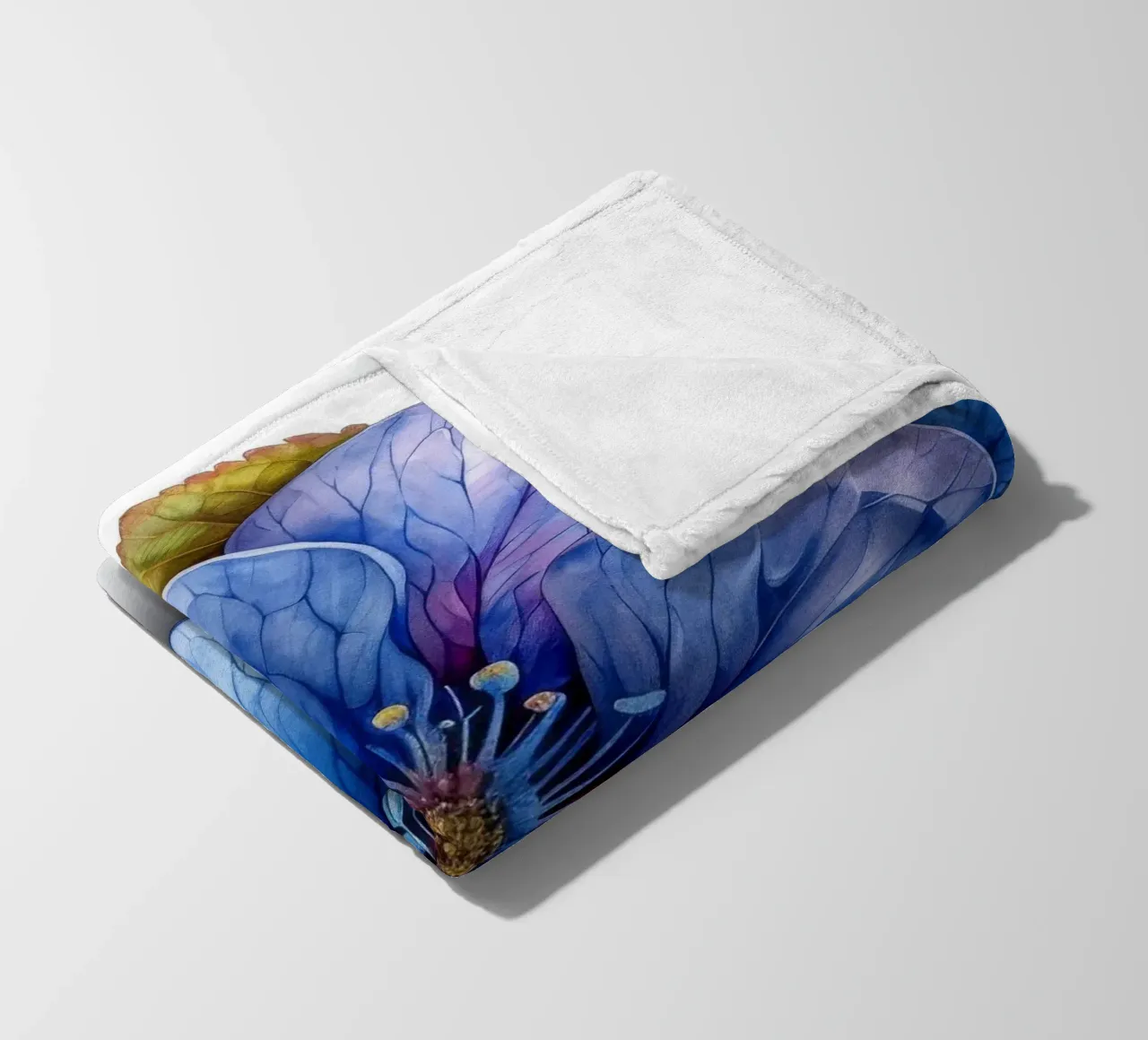 Fiore Forget Me Not 1 coperta in pile da Bold Blooms