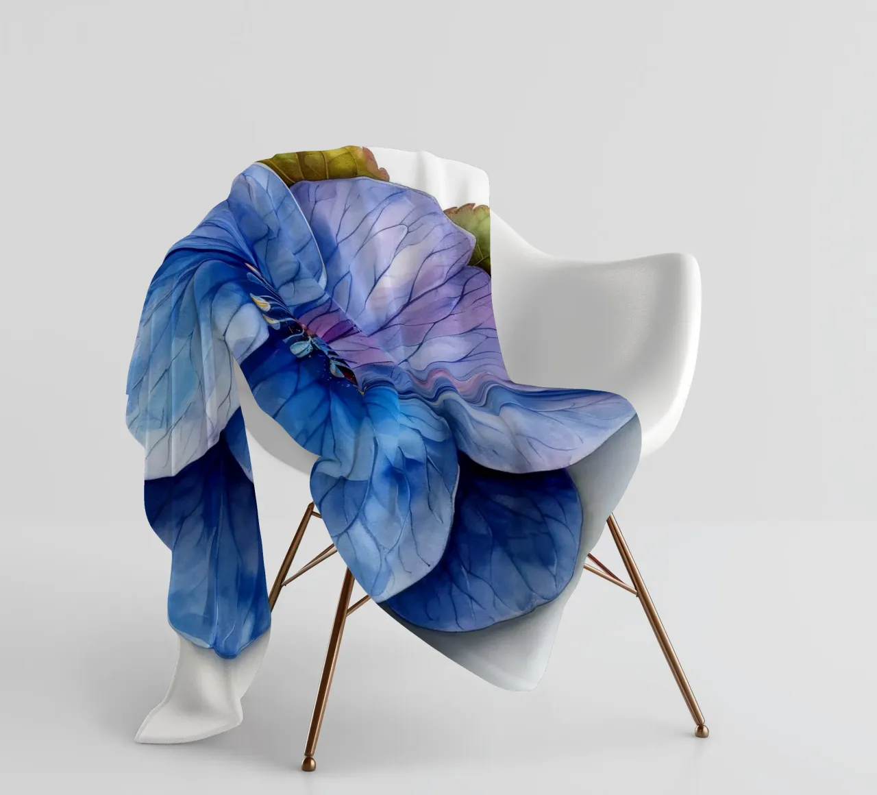 Fiore Forget Me Not 1 coperta in pile da Bold Blooms