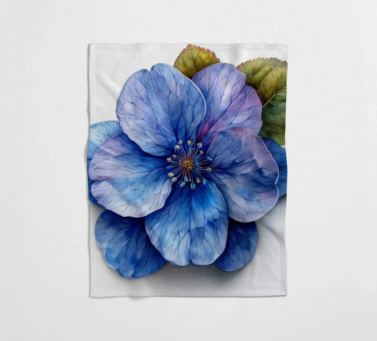 Fiore Forget Me Not 1 coperta in pile da Bold Blooms