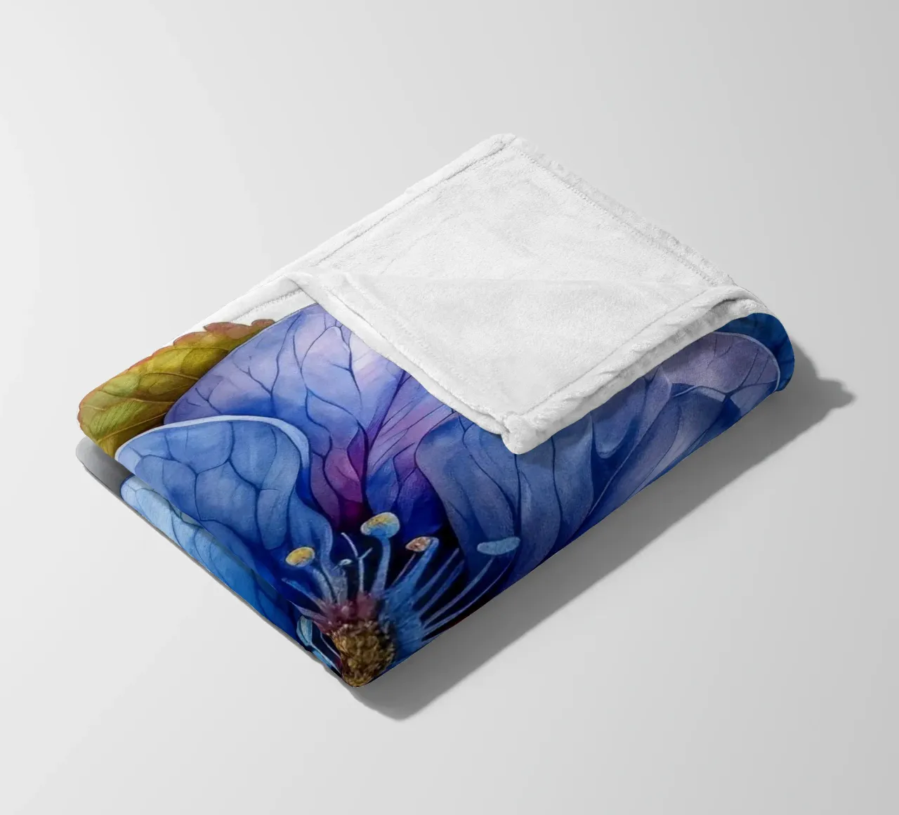 Fiore Forget Me Not 1 coperta in pile da Bold Blooms