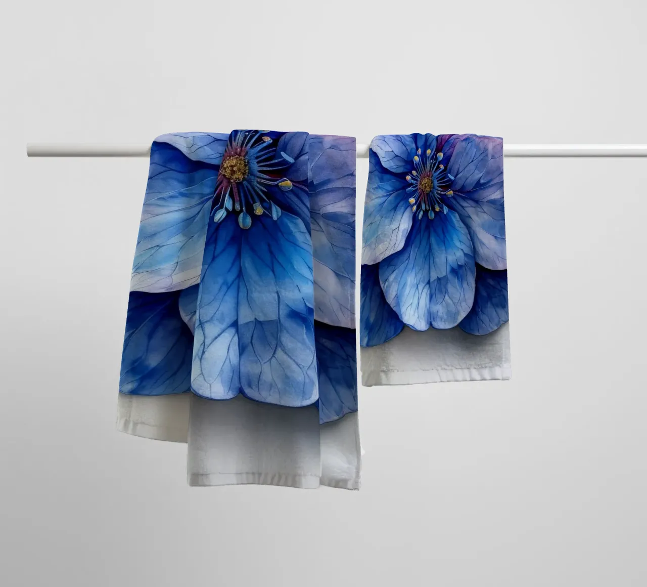 Fiore Forget Me Not 1 asciugamano da bagno da Bold Blooms