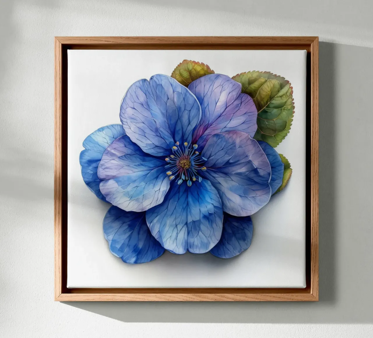 Fiore Forget Me Not 1 tela con Cornice a cassetta da Bold Blooms