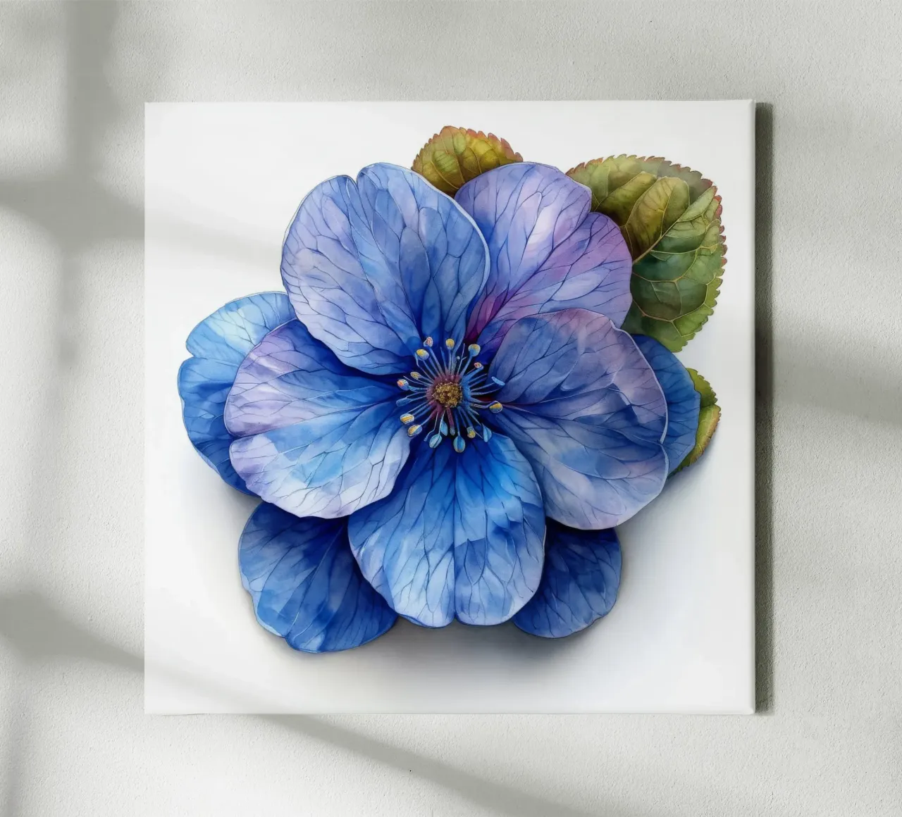 Fiore Forget Me Not 1 tela con Cornice a cassetta da Bold Blooms