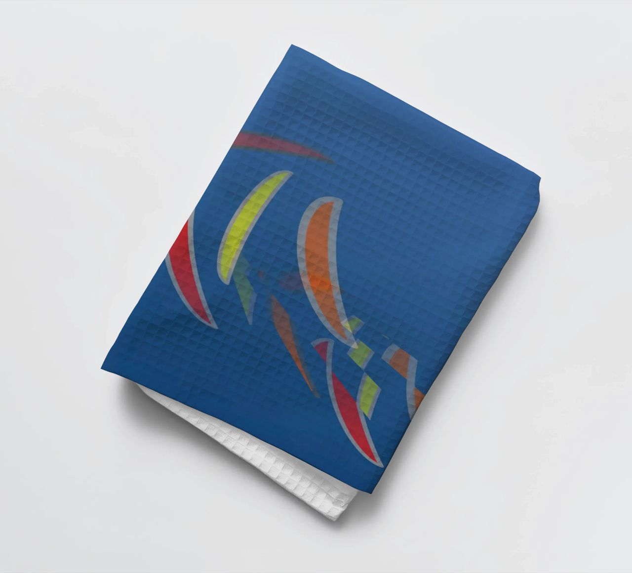 Motivo geometrico astratto in blu canovaccio da cucina da Something for you