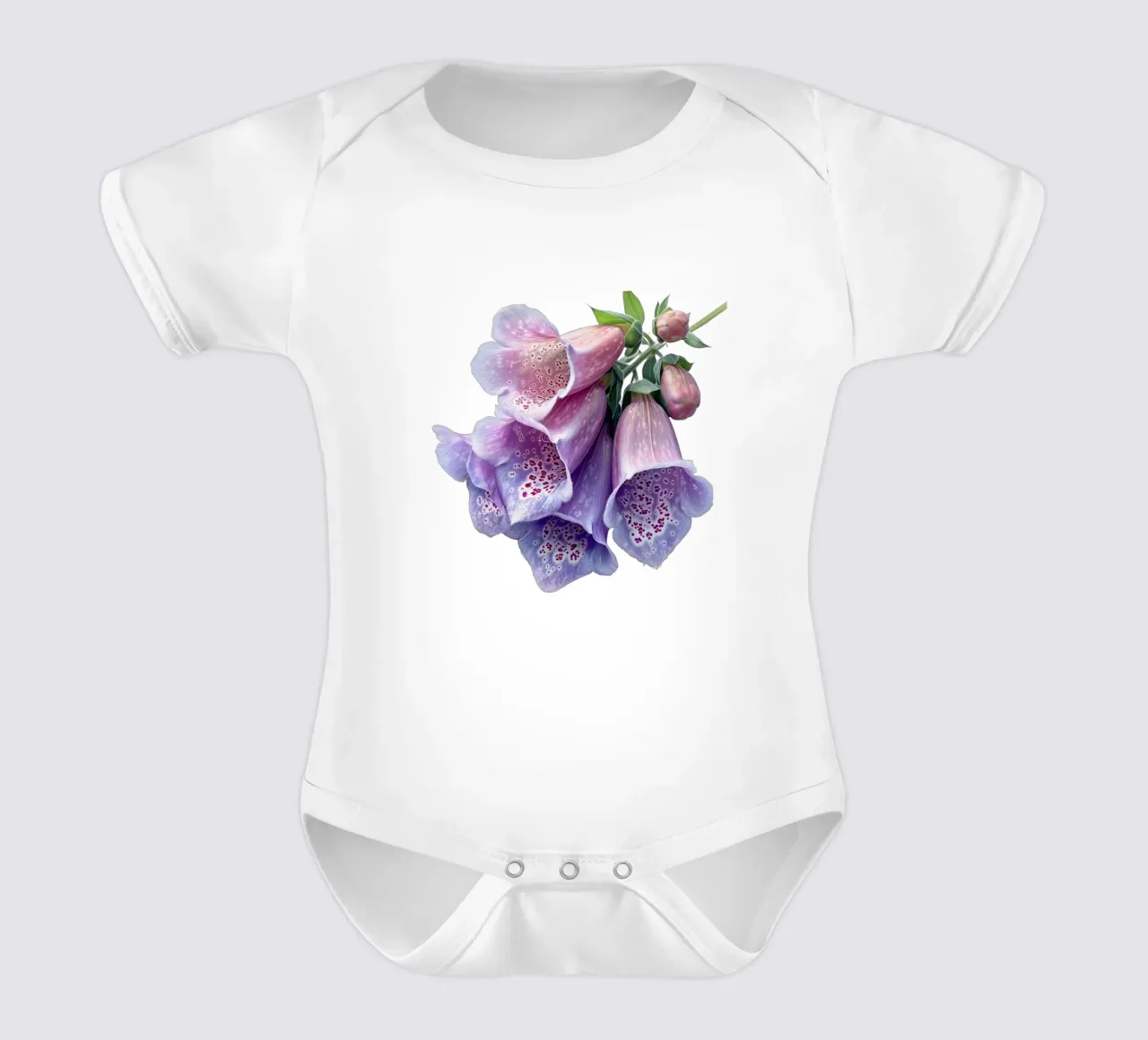 Fiore di volpe 2 body neonato maniche corte da Bold Blooms