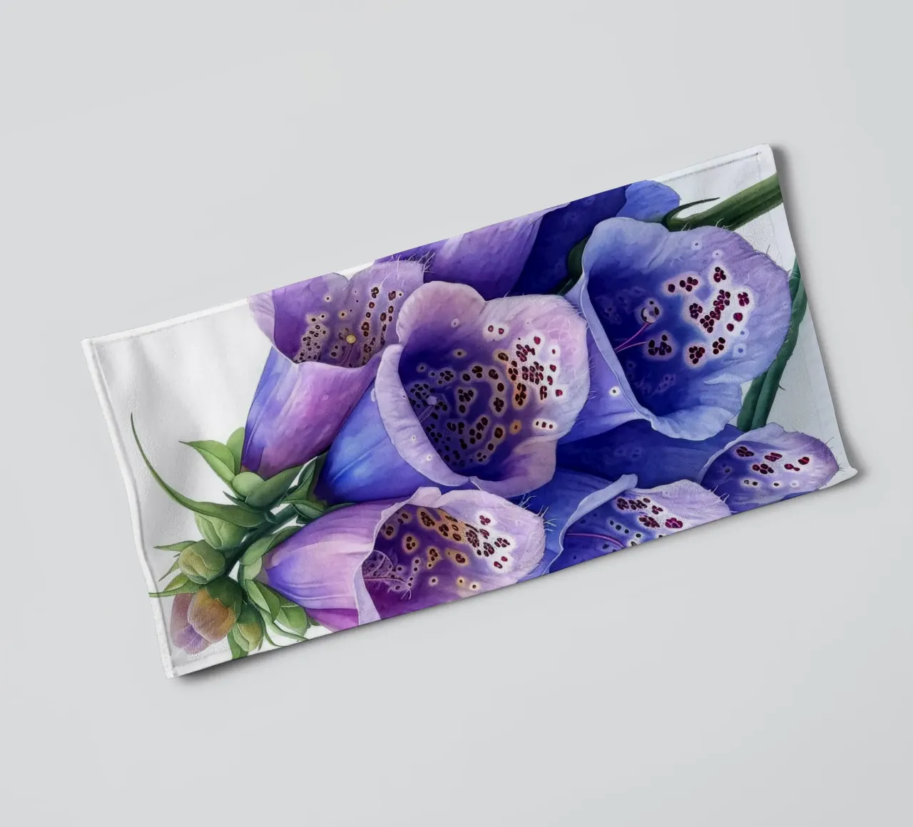 Vingerhoedskruid Bloem 3 badhanddoek van Bold Blooms