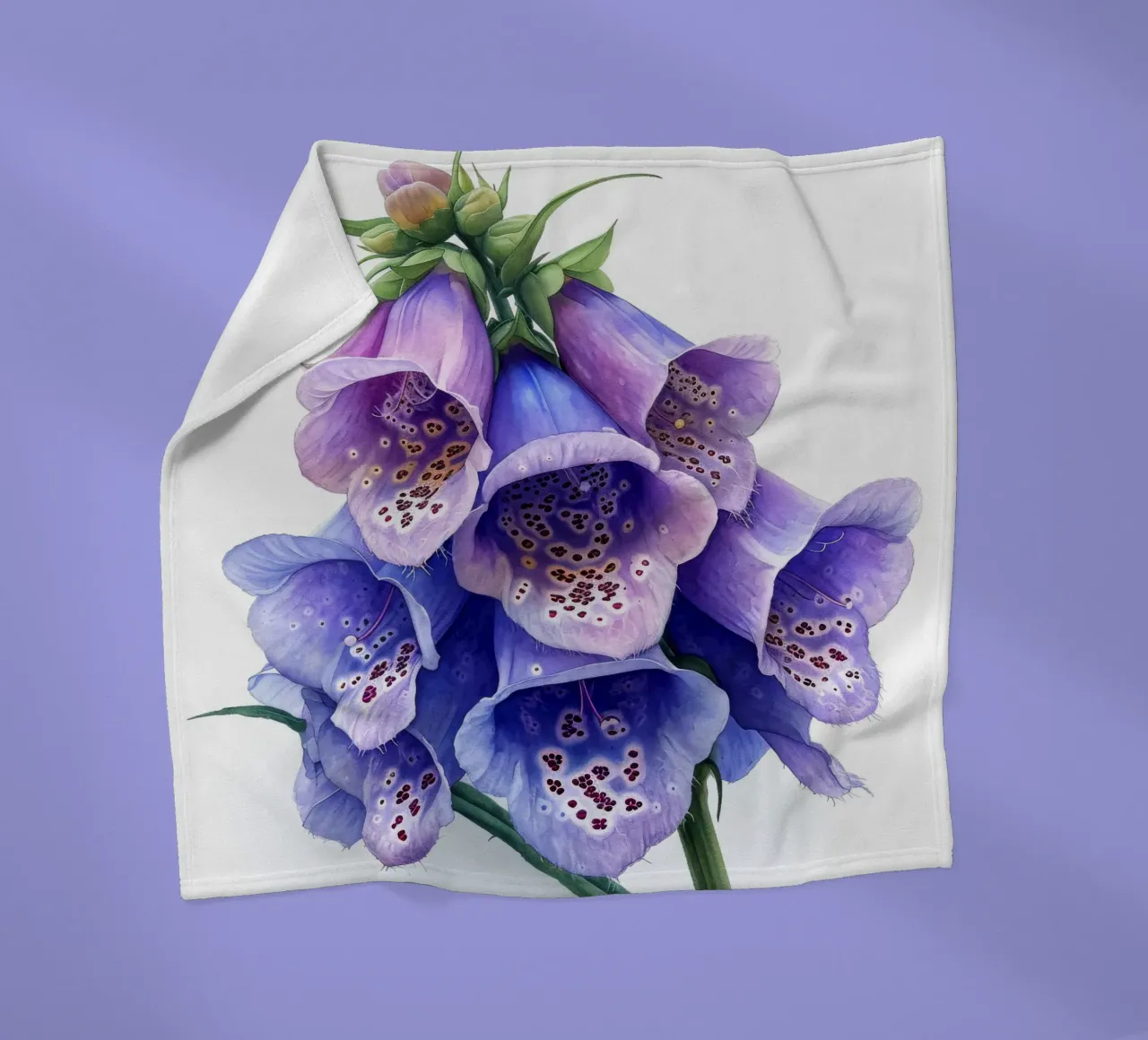 Fiore di volpe 3 coperta in pile da Bold Blooms
