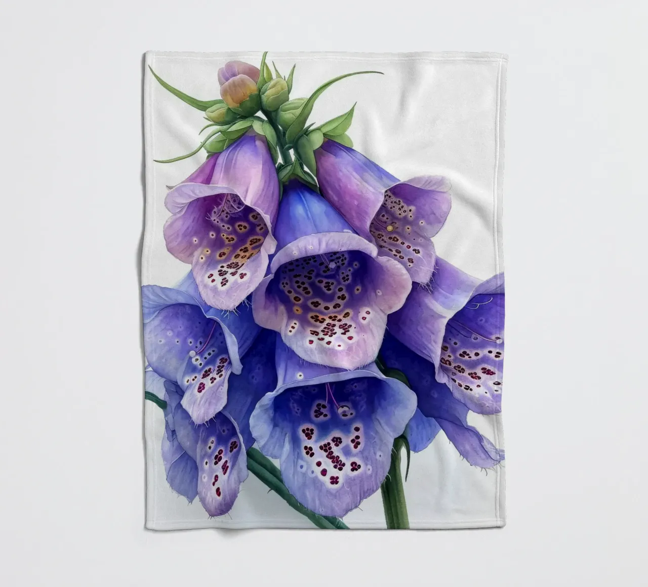 Fiore di volpe 3 coperta in pile da Bold Blooms