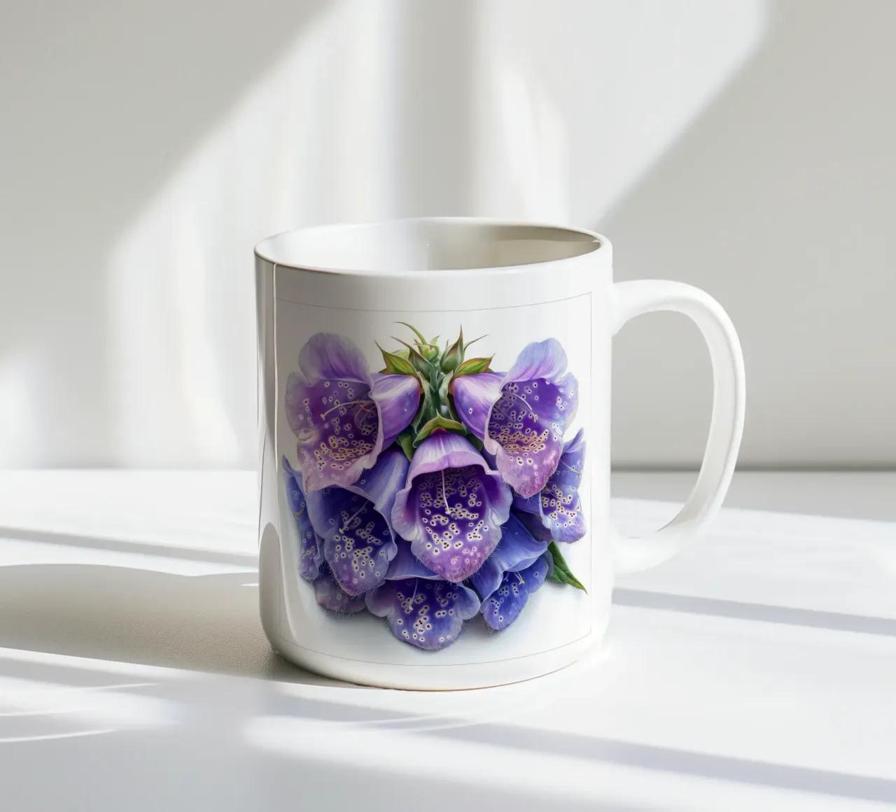 Fiore di volpe 4 tazza in ceramica da Bold Blooms