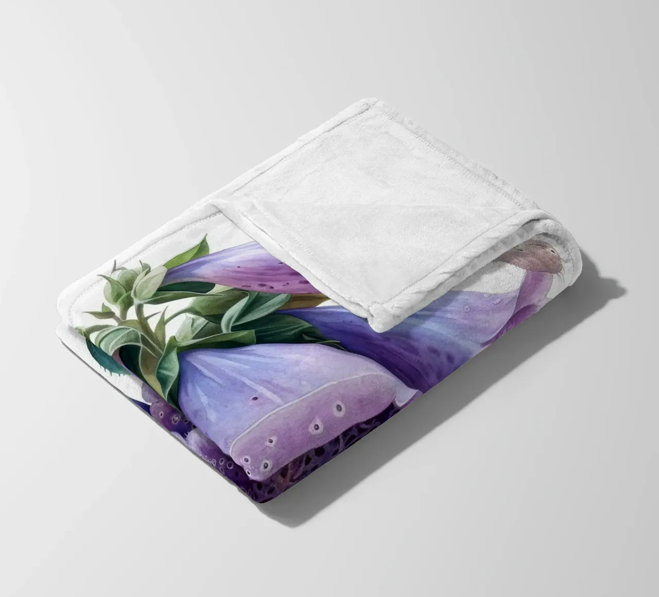 Fiore di volpe 1 coperta in pile da Bold Blooms