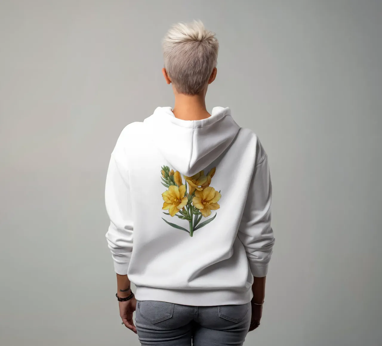 Fiore di fresia 2 felpa con cappuccio da Bold Blooms